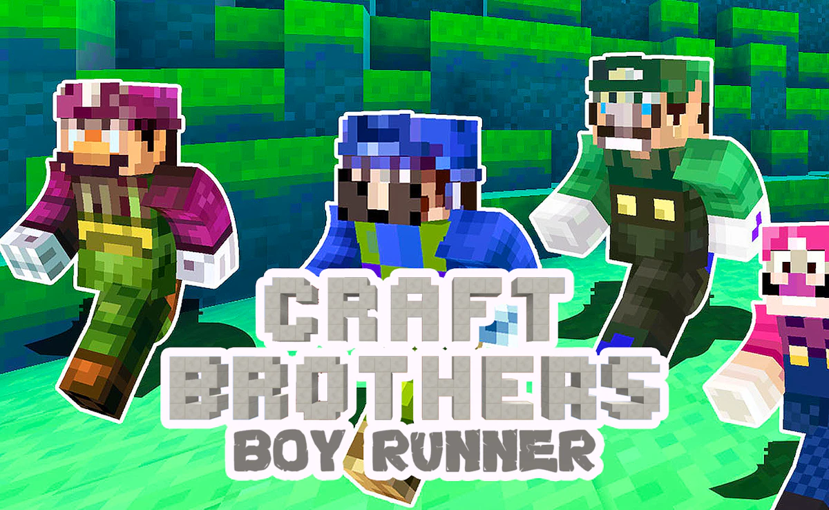 Play Craft Bros Boy Runner — free online Action game