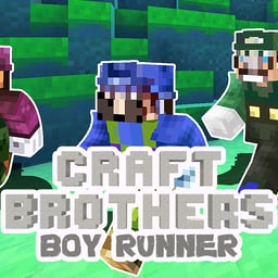 Craft Bros Boy Runner Online action Games on taptohit.com
