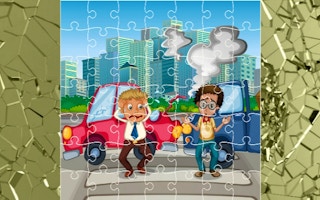 Crash Car Jigsaw game cover