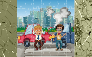 Crash Car Jigsaw game cover
