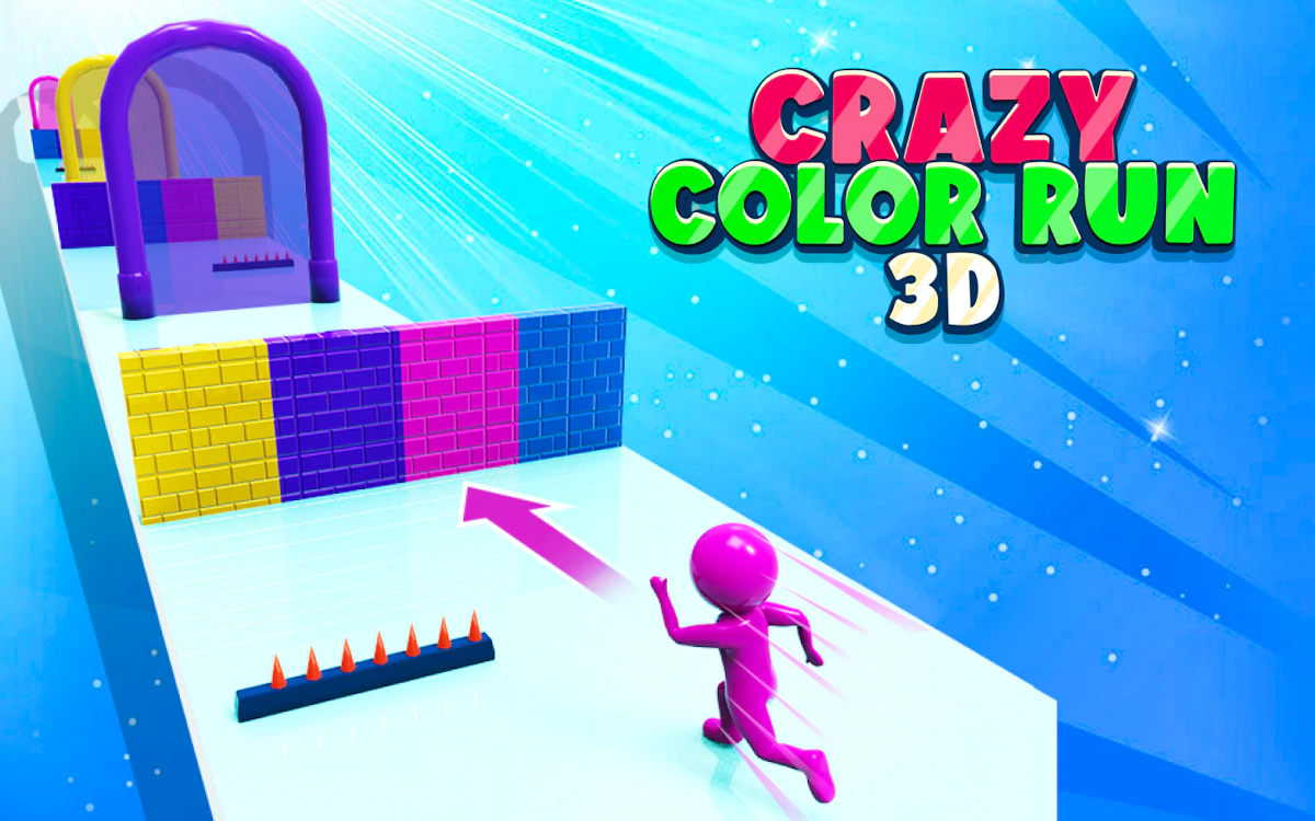 Play Crazy Color Run 3D — free online Runner game