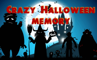 Crazy Halloween Memory game cover