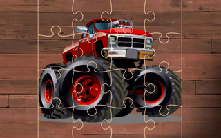 Crazy Monster Trucks Puzzle game cover
