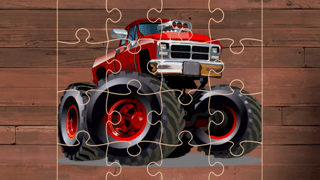 Crazy Monster Trucks Puzzle game cover