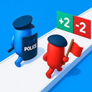 Crazy Revolution Police Runner - Hyper Casual Thumbnail