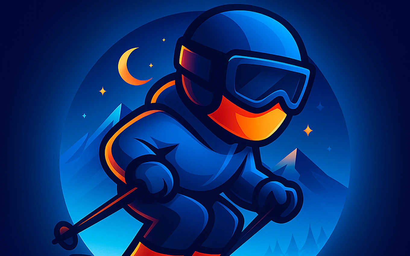 Crazy Snow Skier Platformer