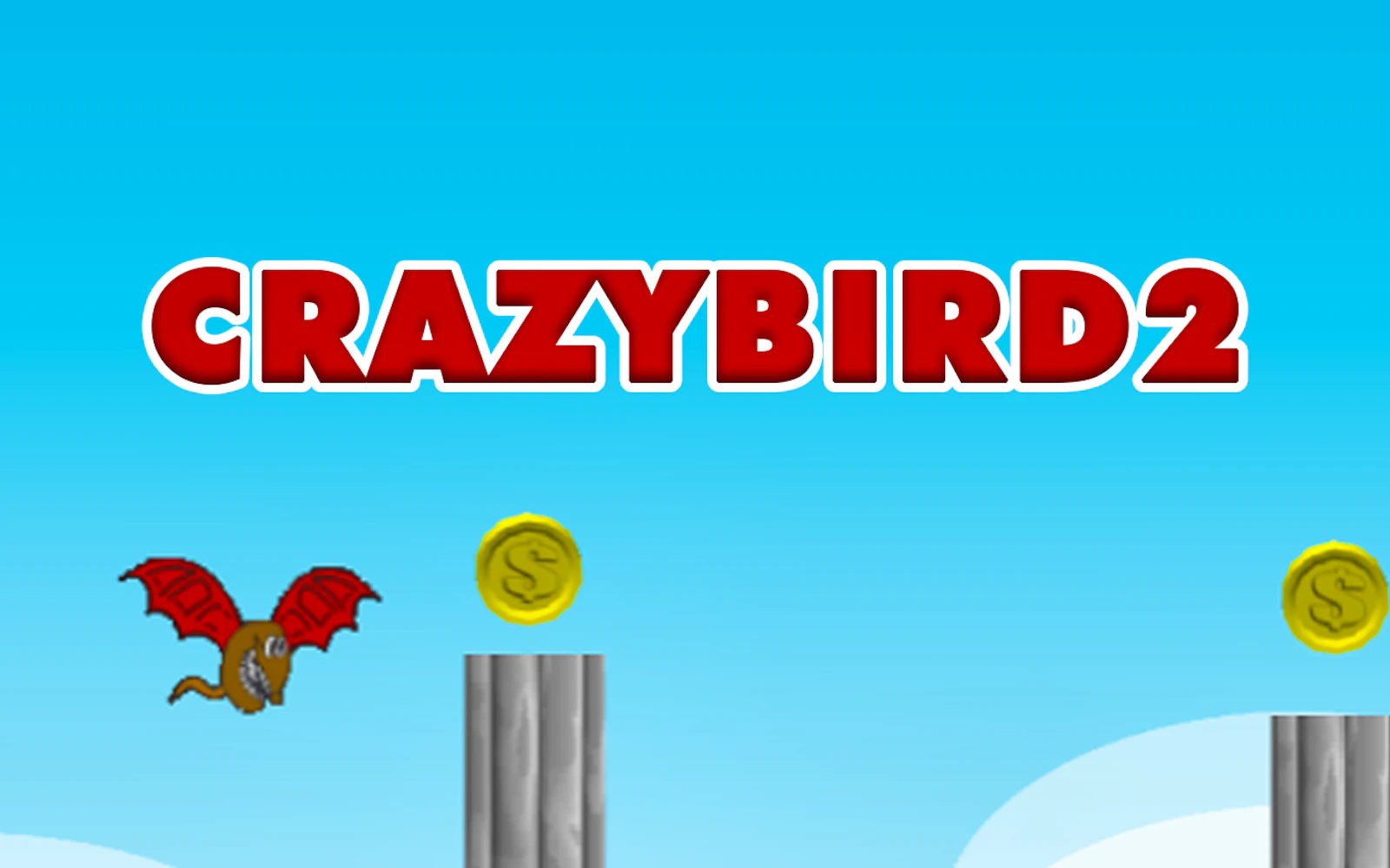 CrazyBird2 — free online arcade game on Glaze Games