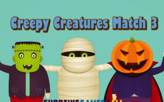 Creepy Creatures Match 3 game cover