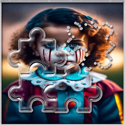 Creepy Doll Photo Block Blitz By Gamepix