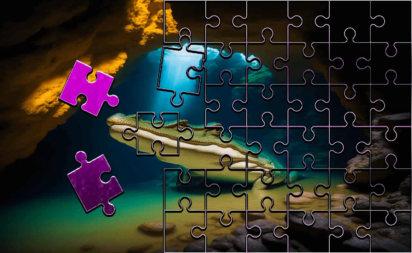 Crocodile Jigsaw Perfect Slide Puzzle