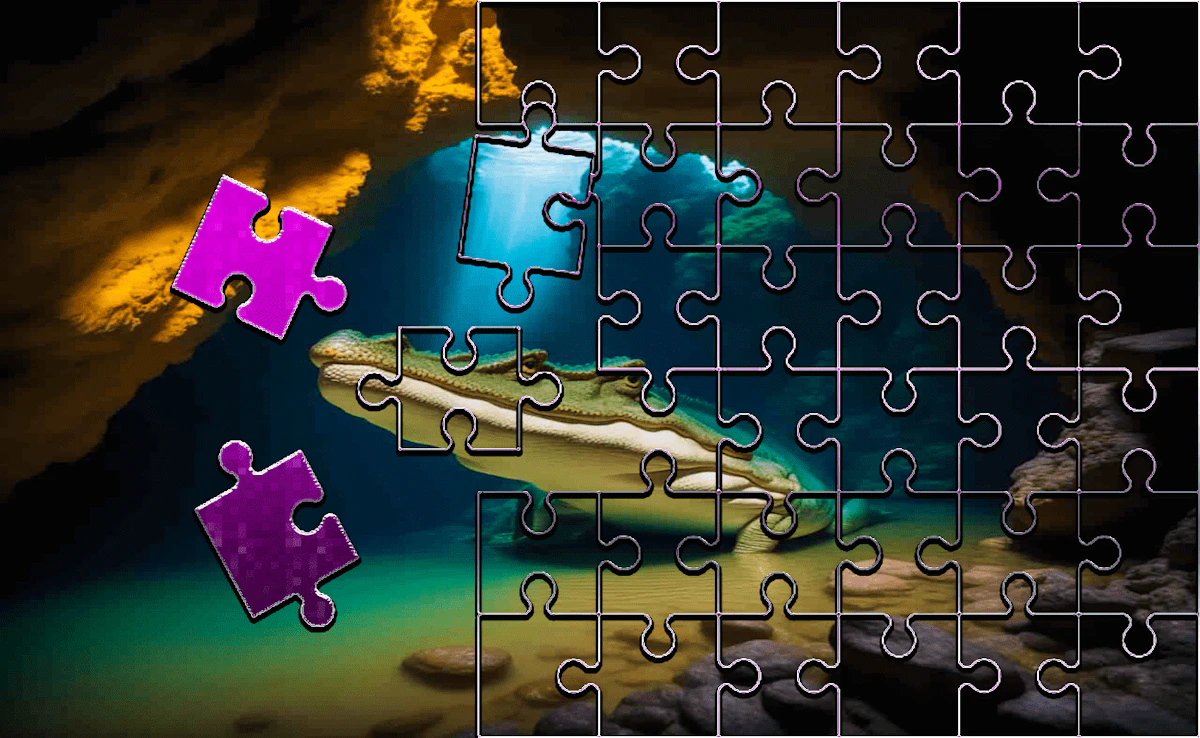 Play Crocodile Jigsaw Perfect Slide Puzzle — free online Jigsaw Puzzles game