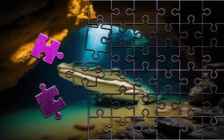 Crocodile Jigsaw Perfect Slide Puzzle game cover