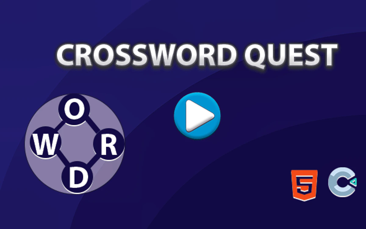 Play Crossword Quest 3D — free online Word game