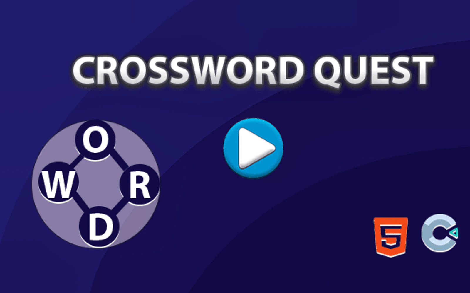 Crossword Quest 3D — free online word game on Glaze Games