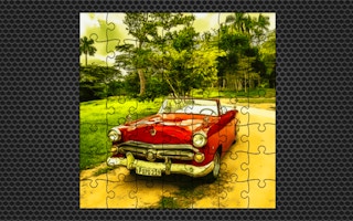 Cuban Vintage Cars Jigsaw game cover