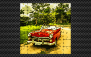 Cuban Vintage Cars Jigsaw