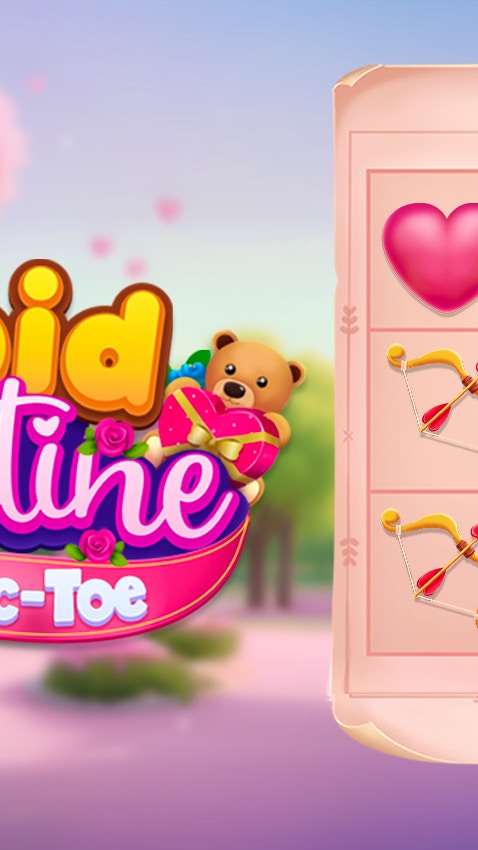 Cupid Valentine Tic Tac Toe