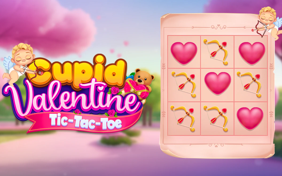 Play Cupid Valentine Tic Tac Toe — free online Board game