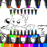Cute Anime Animals Coloring Pages