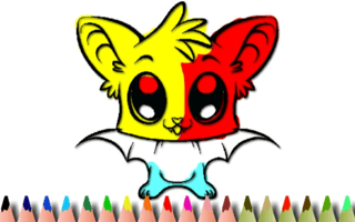 Cute Bat Coloring Book