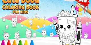 Cute Boba Coloring Book for Kids thumbnail