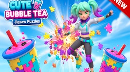 可爱珍珠奶茶拼图 (Cute Bubble Tea Jigsaw Puzzles)