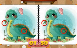 Cute Dinosaur Differences game cover