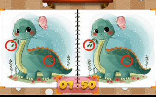 Cute Dinosaur Differences game cover