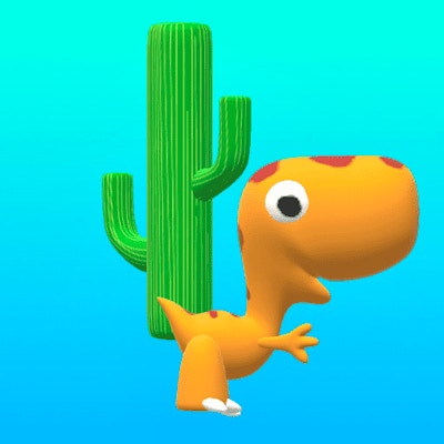 Cute Dinosaur Run By Gamepix