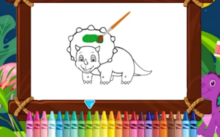 Cute Dinosaurs Coloring game cover