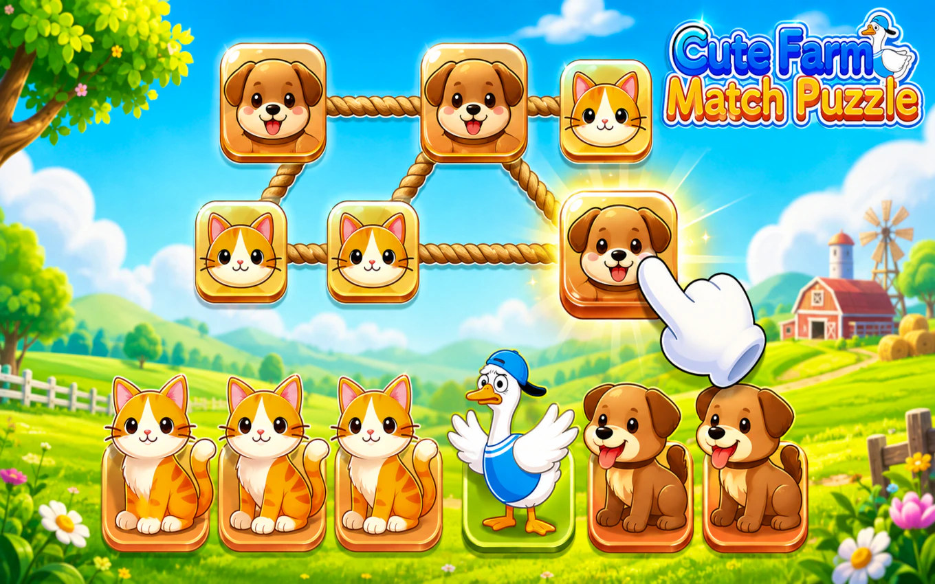 Cute Farm Match Puzzle