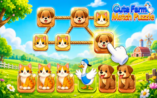 Cute Farm Match Puzzle