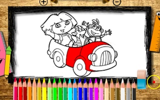 Cute Girl Coloring Book game cover