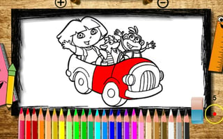 Cute Girl Coloring Book game cover