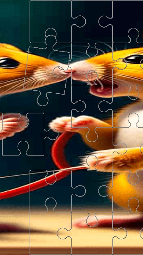 Cute Hamsters Picture piece