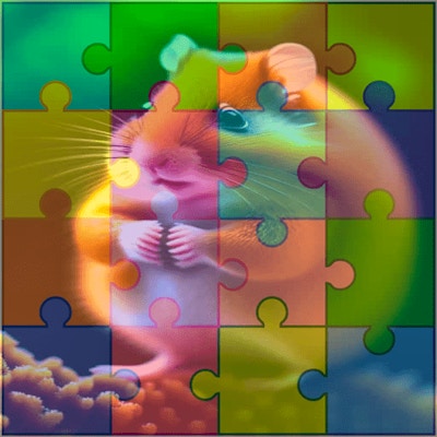 Cute Hamsters Picture piece By Gamepix