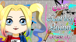 Cute Harley Quinn Dress Up game cover
