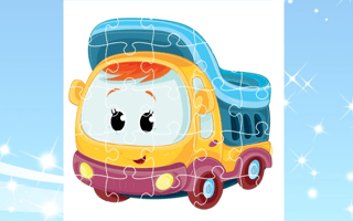 Cute Kids Trucks Jigsaw game cover