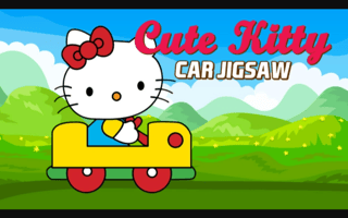 Cute Kitty Car Jigsaw game cover