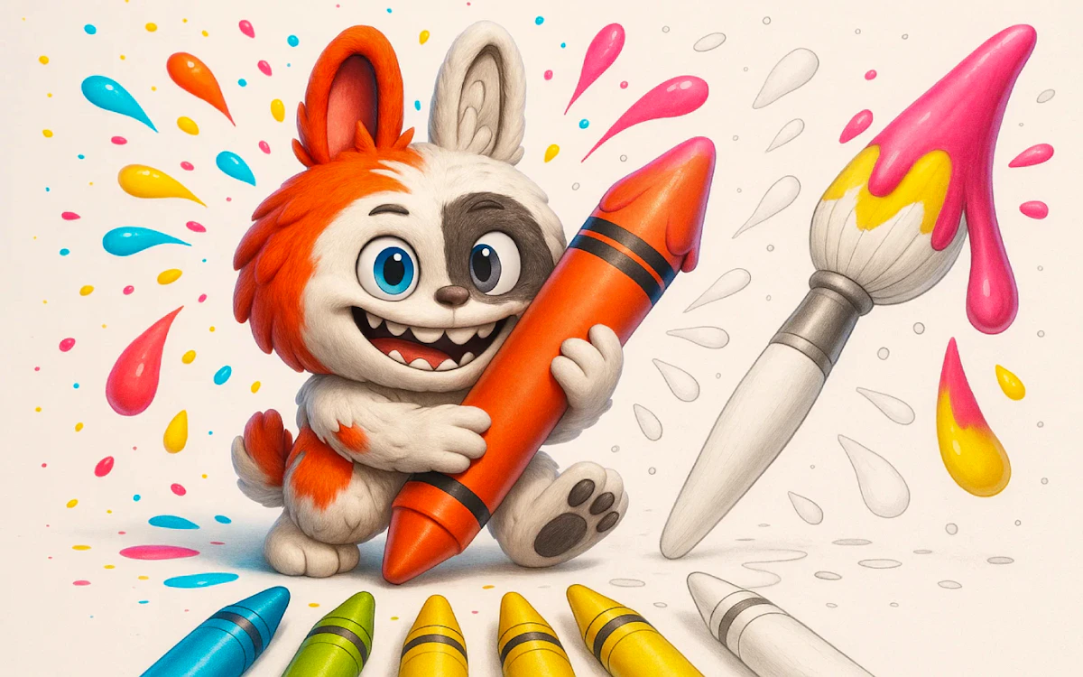 Play Cute Labubu Coloring Book for Kids — free online Coloring game