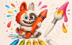 Cute Labubu Coloring Book for Kids