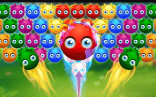 Cute Monster Bubble Shooter game cover