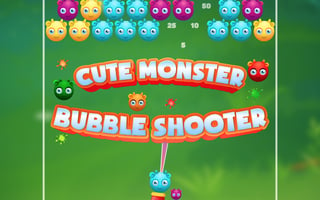 Cute Monster Bubble Shooter game cover