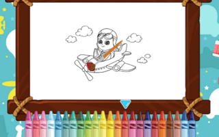 Cute Planes Coloring game cover
