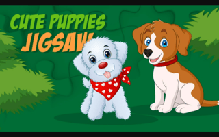 Cute Puppies Jigsaw game cover