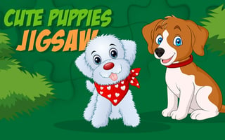 Cute Puppies Jigsaw game cover