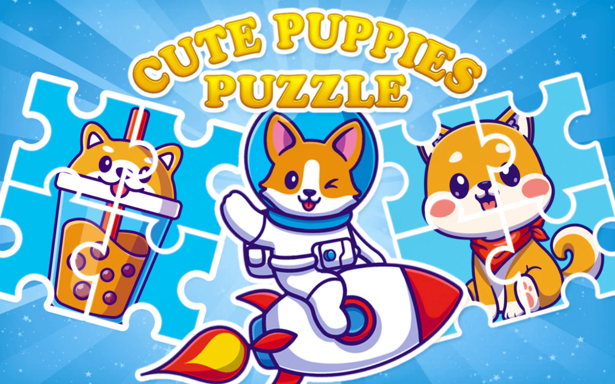 Play Cute Puppies Puzzle — free online Puzzle game