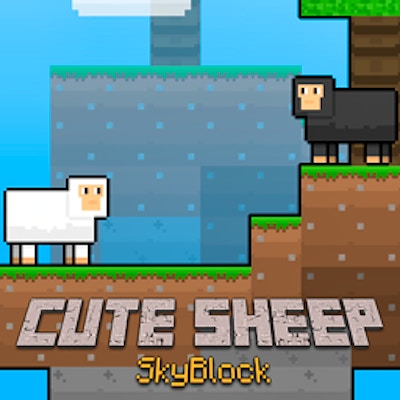 Cute Sheep Skyblock By Gamepix