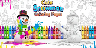 Cute Snowman Coloring Pages thumbnail
