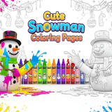 Cute Snowman Coloring Pages
